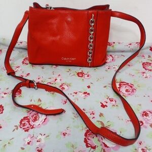Calvin Klein Bold Red Crossbody Bag